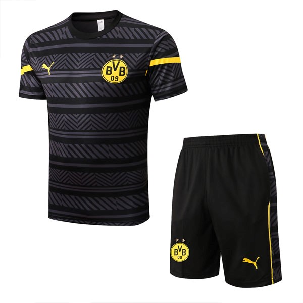 Maglia Formazione Borussia Dortmund Set Completo 22/23 Grigio